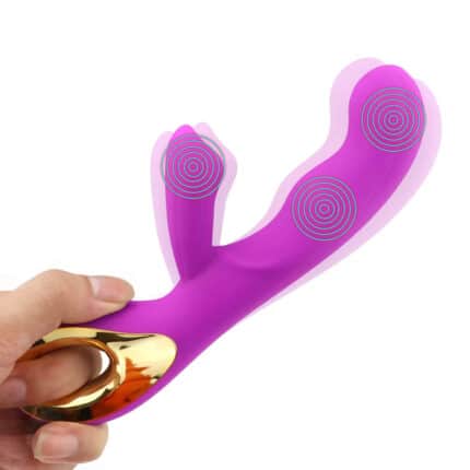 G-Spot Dildo USB Rechargeable Silicone Vibrator for Women Vibrating Sex Toy