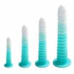 Luminous Soft Anal Plug – Gradient Color Silicone Butt Plug