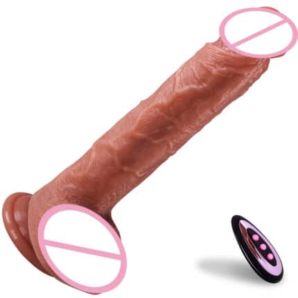 Soft Silicone Realistic Dildo with Suction Cup – Remote Control