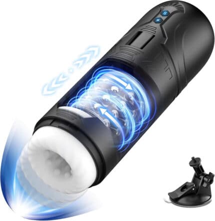 Telescopic Sex Machine Hands-Free Male Stroker Masturbator Cup