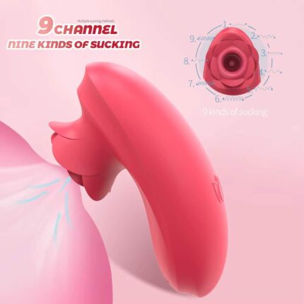 Portable Rose Sucking Vibrator High Quality 10 Modes Nipple Stimulator