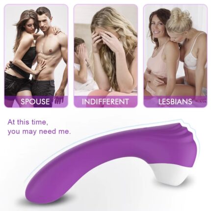 Silicone Vaginal Massage Sucker G-Spot, Clitoris & Nipple Sucking Vibrator