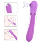 Portable Eggplant Vibrator Mini Suction Stimulator for Women