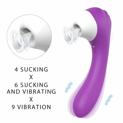 Brand New Clit and Nipple Sucking Vibrator Silicone G-Spot Massage Toy for Women