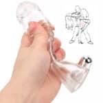 Hot-Selling Food Grade TPE Penis Condom – Reusable Vibrator Condom with Clitoris Stimulator for Delayed Ejaculation