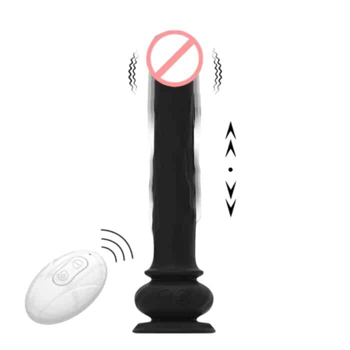 Remote Control Telescopic Dildo Vibrator