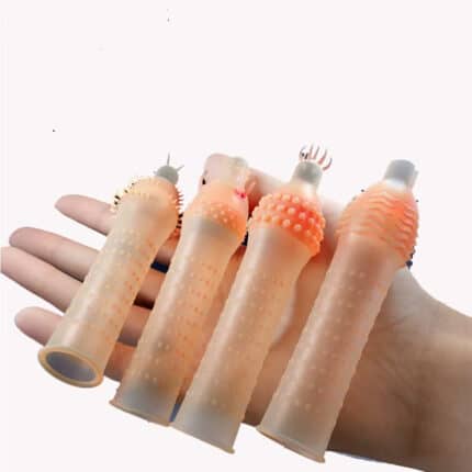 Wholesale Thorns Spike Condoms with Penis Sleeve – Reusable Extra Dotted Condoms for Men & Women Safe Sex Toys