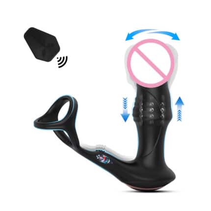 Remote Control Male Prostate Massager – Thrusting Anal Plug