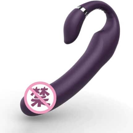Vaginal Masturbator Dual Magnetic Vibrating TPE Penis Toy