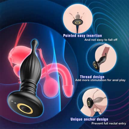 OEM/ODM Remote Control Vibrating Anal Plug – Prostate Massager