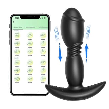 Telescopic Vibrating Butt Plug Male Prostate Massager