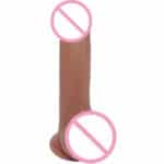 silicone Brown Bigvibrating dildo sex toy