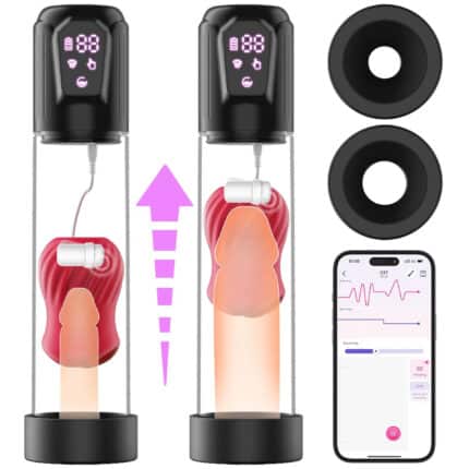 Male Sex Toy Penis Pump Powerful Vibration Masturbator Cup