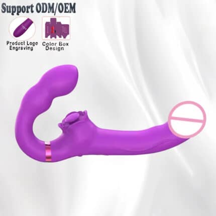 YQ Dual Slapping Stick Strap Vibrator