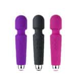 Mini AV Wand Vibrator Rechargeable Handheld Silicone Body Massager