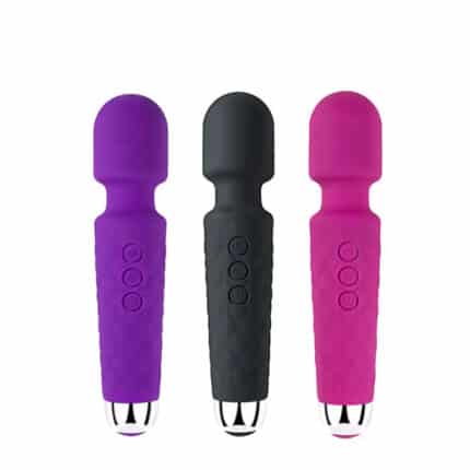 Mini AV Wand Vibrator Rechargeable Handheld Silicone Body Massager