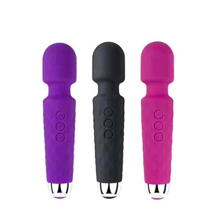 Mini AV Wand Vibrator Rechargeable Handheld Silicone Body Massager