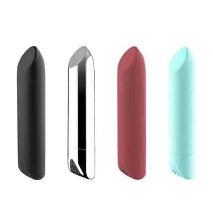 Rechargeable Angled Tip Lipstick Bullet Vibrator