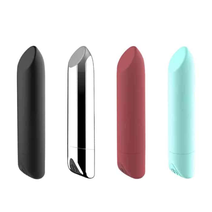 Rechargeable Angled Tip Lipstick Bullet Vibrator