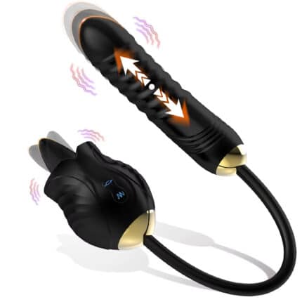 USB-Powered 3-in-1 Rose Toy Vibrator