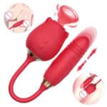 Wireless 2-in-1 Sucking Rose Vibrator