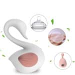 Cute Little Swan Shape Sucking Vibrator