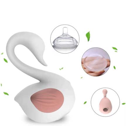 Cute Little Swan Shape Sucking Vibrator