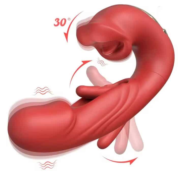 2-in-1 Bendable G Spot Clitoral Vibrator