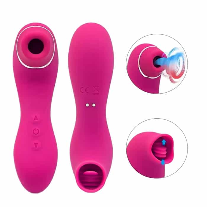 Double-Ended 10-Mode Sucking Vibrator