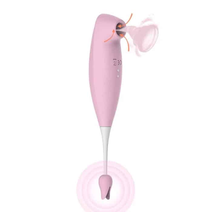 New 2-in-1 Quick Orgasm Clitoris Stimulator