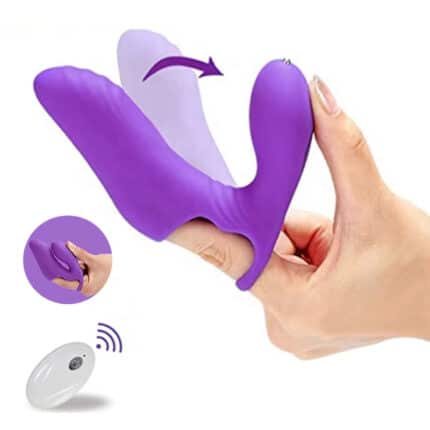 Rechargeable Remote Finger Sleeve Vibrator
