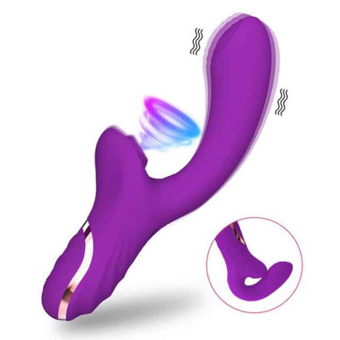 2-in-1 Silicone Clitoral Sucking Vibrator