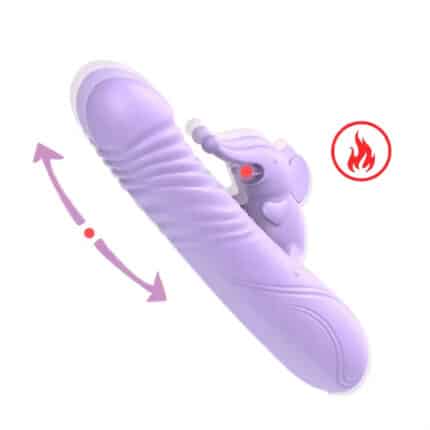 New Heated Elephant Shape Sex Vibrator
