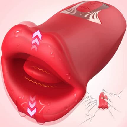 Hot Sell Mouth Kiss Licking Tongue Vibrator