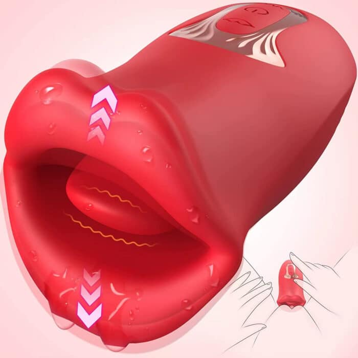 Hot Sell Mouth Kiss Licking Tongue Vibrator