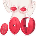 New 1 Pair Vibrating Nipple Sucking Clamps