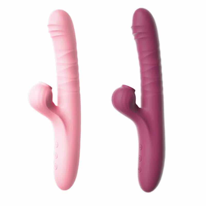where-to-buy-vibrator-from-china-supplier (1) 2-in-1 Dildo Sucking Rabbit Vibrator