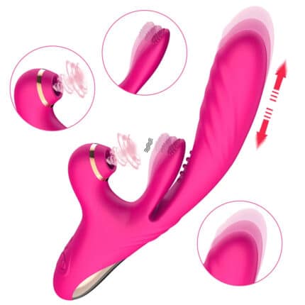 10 Modes Triggering Tapping Sucking Vibrator