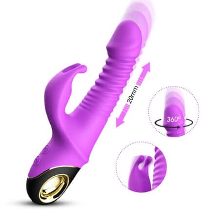 Double Thrusting Rabbit Vibrator