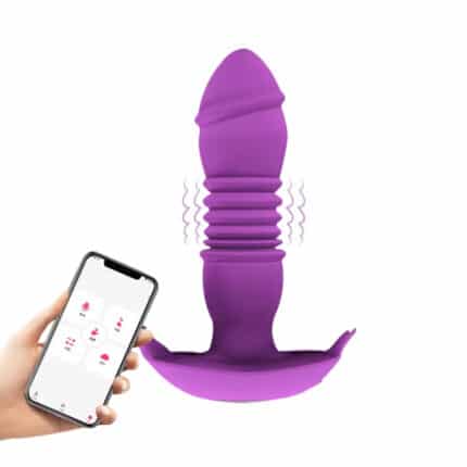 New Wearable Telescopic Anal Dildo Massager