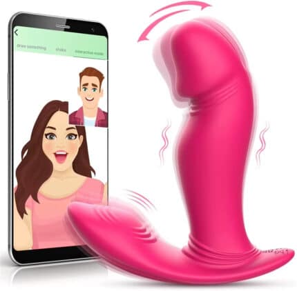 APP Controlled Wiggling Butterfly Vibrator