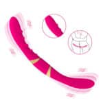 12 Frequency Silicone Flexible Double Motor Vibrator