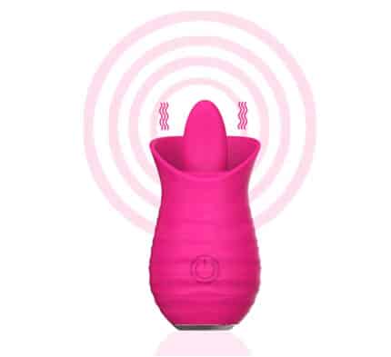 Hot Sale Silicone Tongue Licking Vibrator