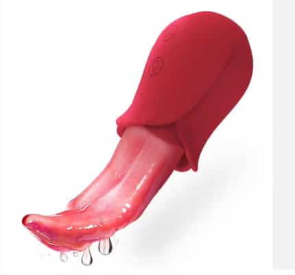 Real Red Tongue Licking Vibrator