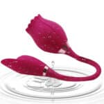 Rose Flower Double Headed Vibrator