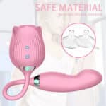 Female Masturbation Flap Rose Vibrator