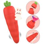 Female Clit Vagina Carrot Shaped Vibrator