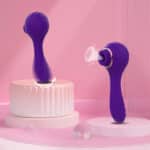 Handheld Purple Sucking Vibrator