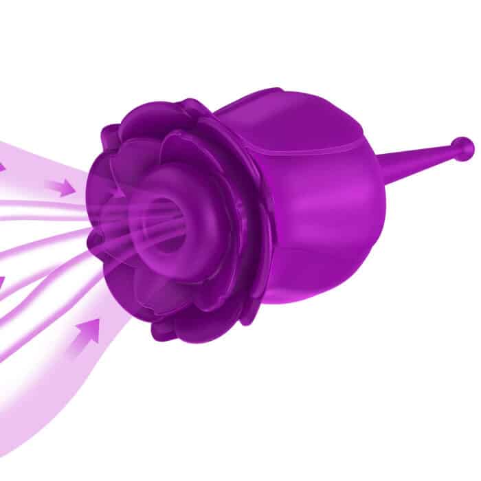 Rose Flower Vibrating Sucker