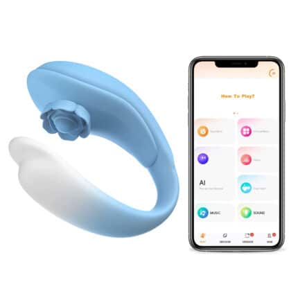 APP Control Flapping Strap-On Vibrator